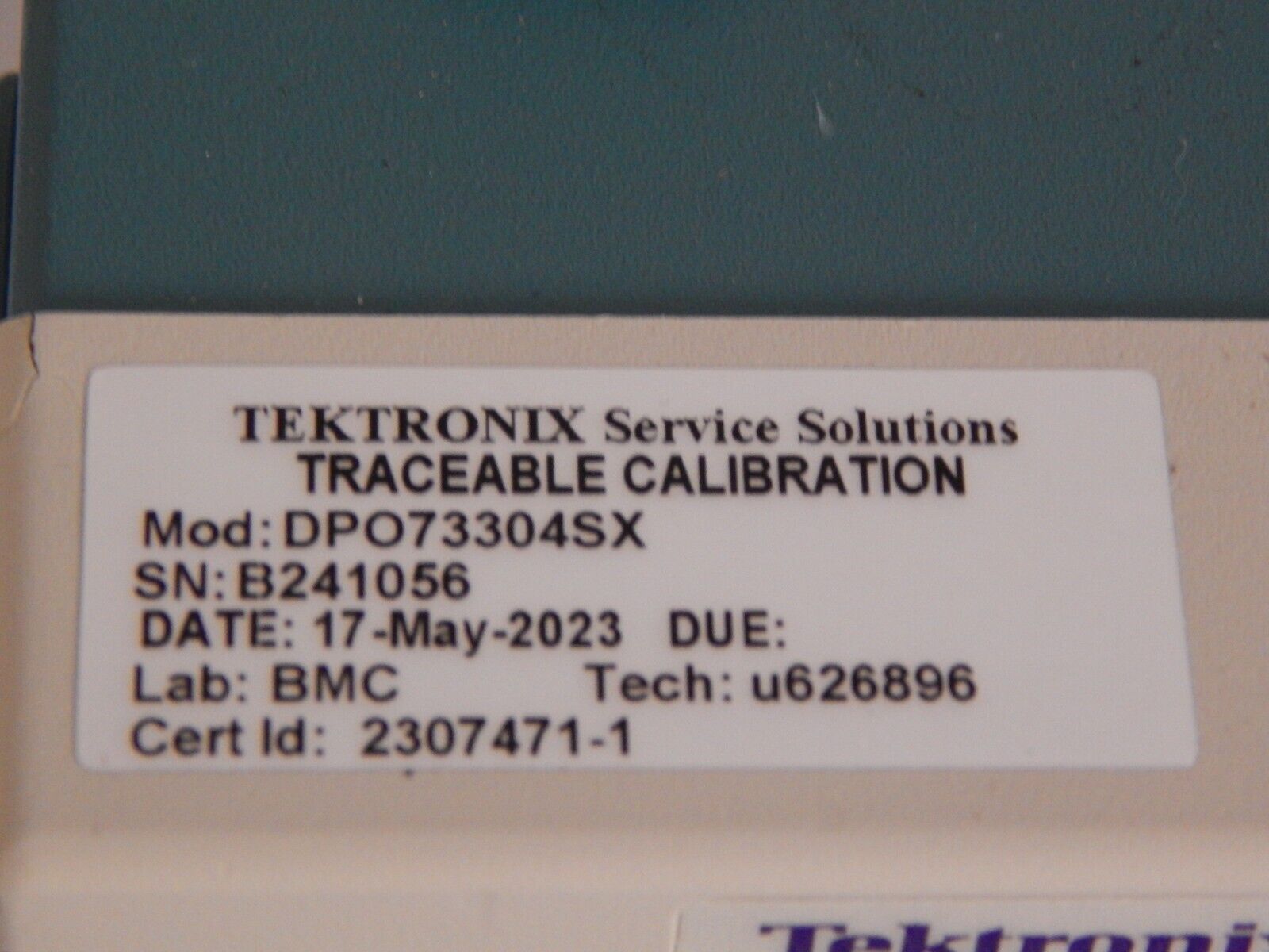 Tektronix DPO73304SX 33GHz, 100GS/s Tektronix NIST cal. w/data, 30 day wrnty Tektronix DPO73304SX 33GHz, 100GS/s Tektronix NIST cal. w/data, 30 day wrnty
